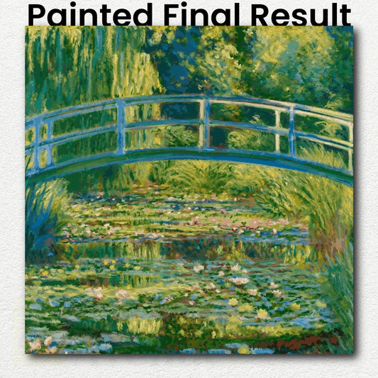 Bridge over a Pond of Water Lilies