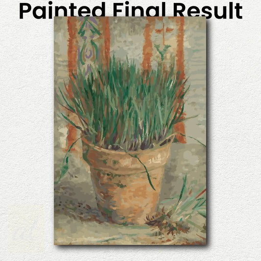Flowerpot with Garlic Chives