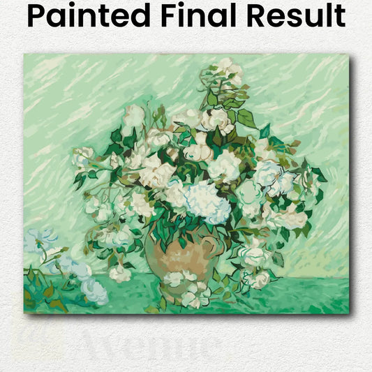 Vase with Pink Roses