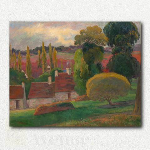 A Farm in Brittany by Paul Gauguin