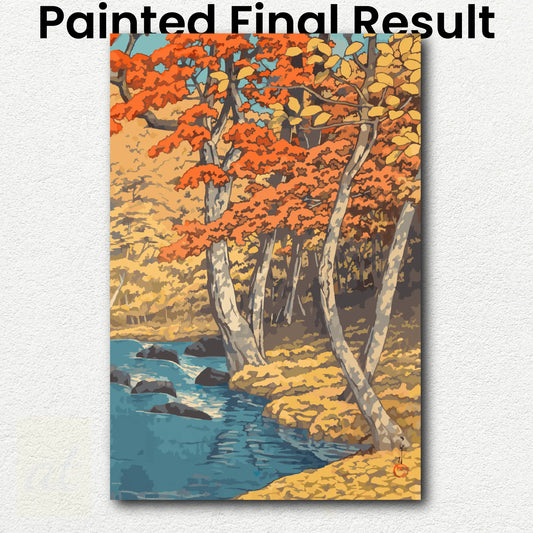 Autumn at Oirase by Kawase Hasui
