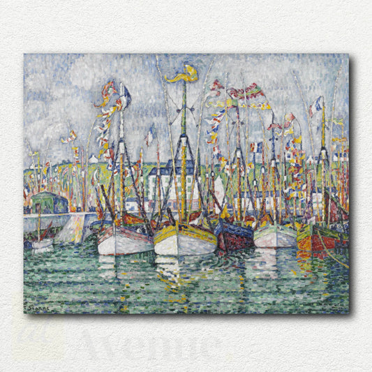 Blessing of the Tuna Boats at Groix by Paul Signac