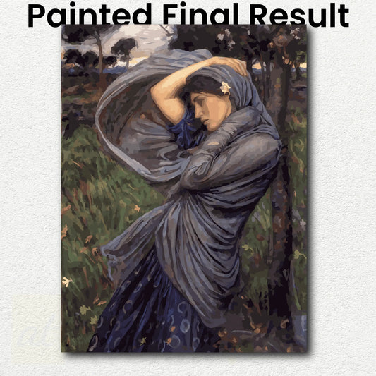 Boreas Painting by Numbers by John William Waterhouse