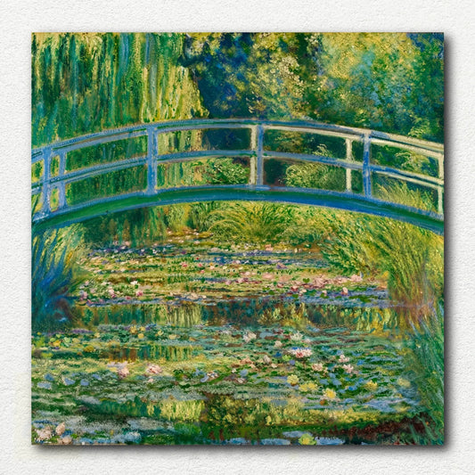 Bridge over a Pond of Water Lilies