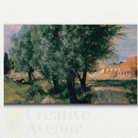 Building Site with Willows (1846)