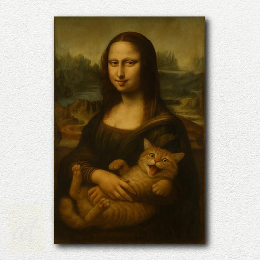 Cat Lady Mona Lisa