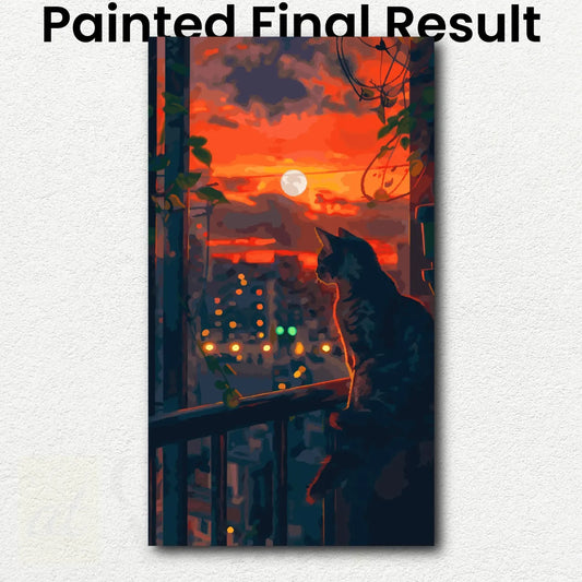 Cat in the Dusk Glow