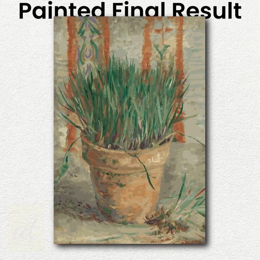 Flowerpot with Garlic Chives by Vincent Van Gogh