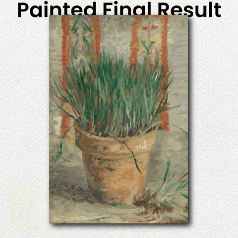 Flowerpot with Garlic Chives
