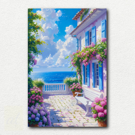 Flowers and Sea