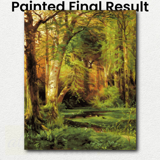 Forest Scene by Thomas Moran