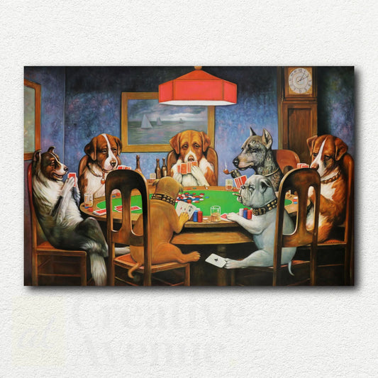 Friend in Need - Dogs Playing Poker