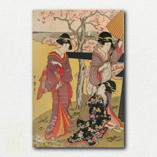 Gotenyama no Hanami Hidari by Utamaro Kitagawa