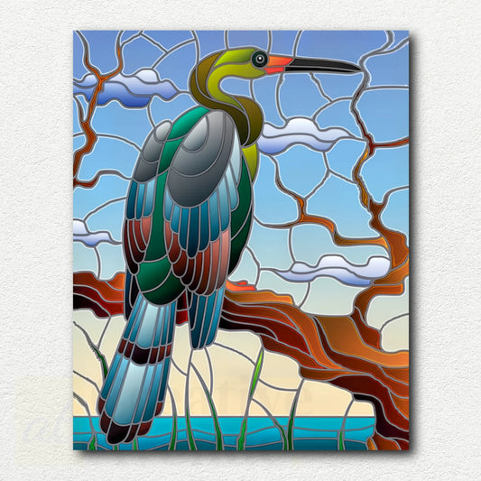 Grey Heron by Natalia Zagorii