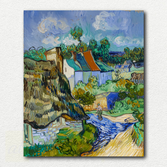 Houses in Auvers by Vincent Van Gogh