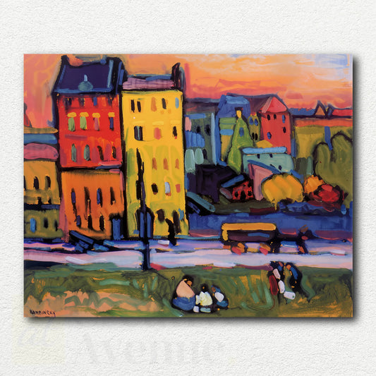 Houses in Munich by Wassily Kandinsky