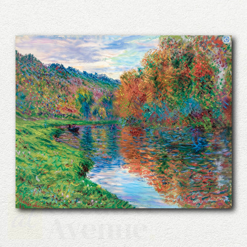 Le Bras de Jeufosse Automne by Claude Monet