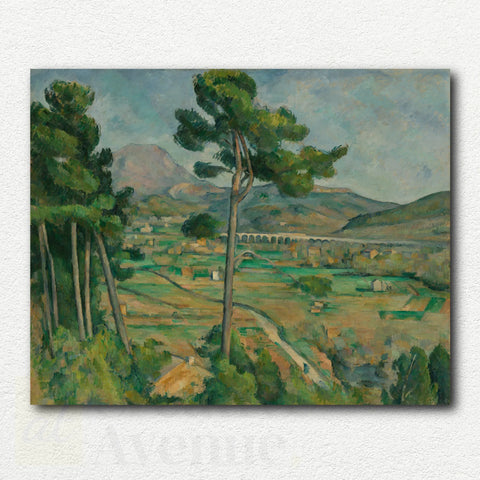 Mont Sainte-Victoire and the Viaduct by Paul Cezánne