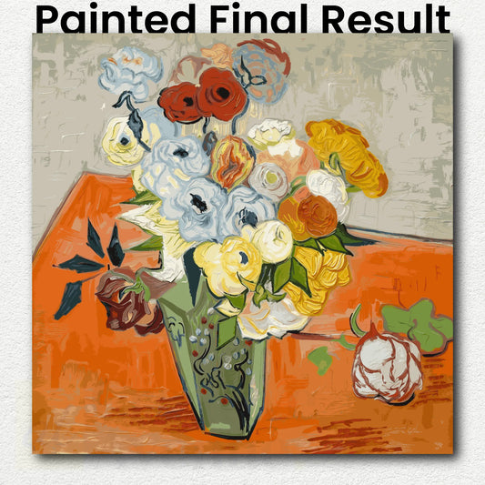 Roses and Anemones by Vincent Van Gogh