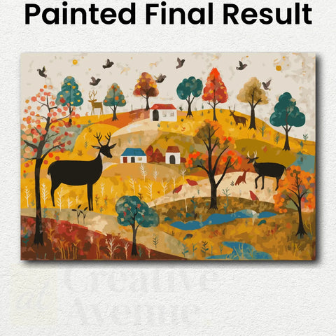 Storybook Autumn Landscape