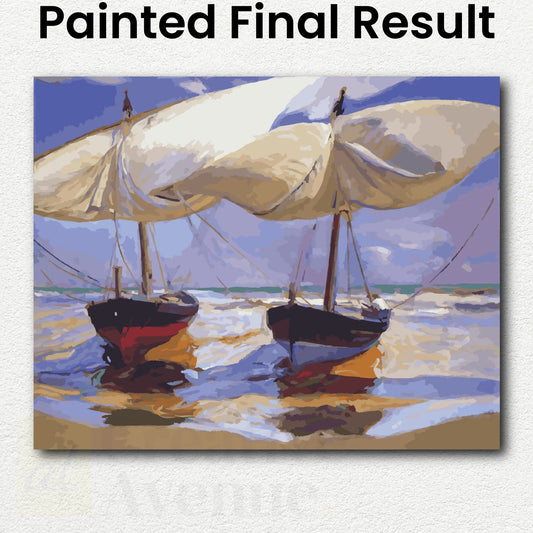 Stranded Boats by Joaquin Sorolla