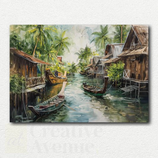 Sunlit River Village
