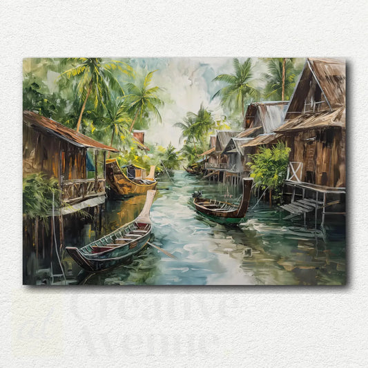 Sunlit River Village