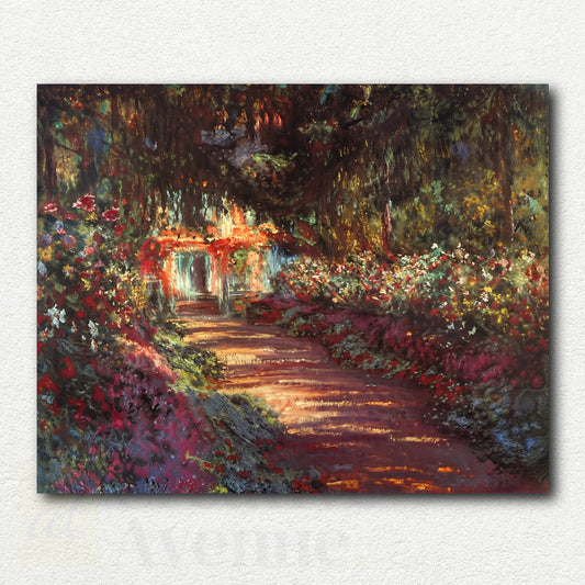 the Garden in Flower by Claude Monet