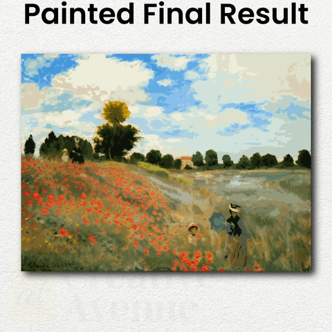 the Poppy Field near Argenteuil 1873 by Claude Monet