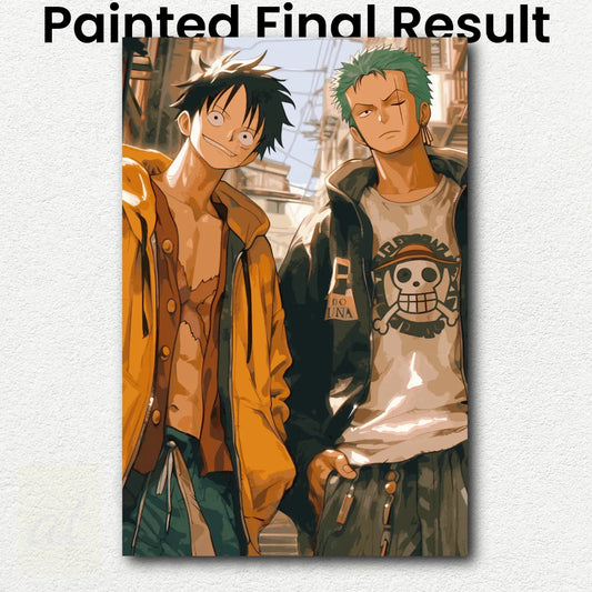 Urban Luffy and Zoro