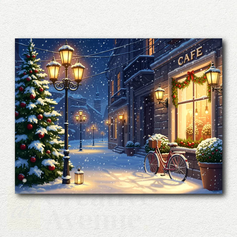 Winter Evening Cafe