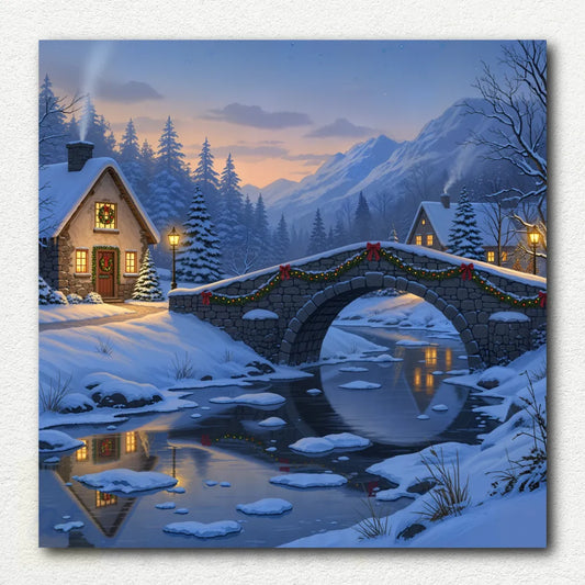 Winter Village River