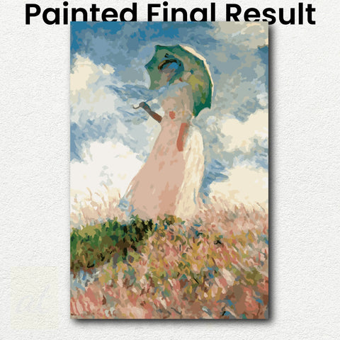Woman with Umbrella by Claude Monet