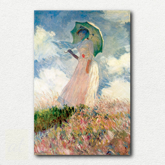 Woman with Umbrella by Claude Monet