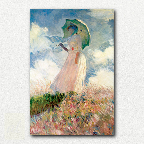 Woman with Umbrella by Claude Monet