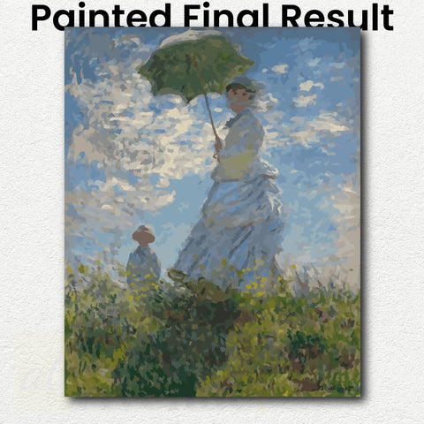 Woman with a Parasol – Madame Monet and Her Son