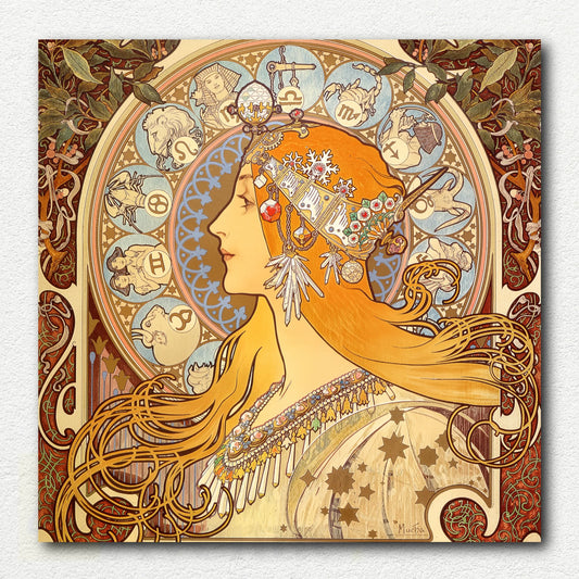 Zodiac 1896 by Alphonse Mucha
