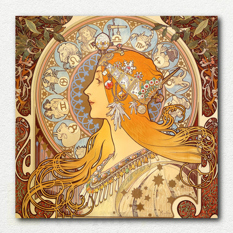 Zodiac 1896 by Alphonse Mucha