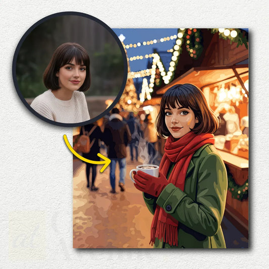 Winter Market Atmosphere