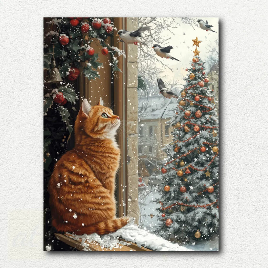 Cat Gazing out the Window