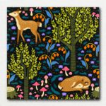 Fawn Among Mushrooms