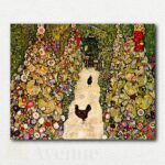 Garden Path with Chickens