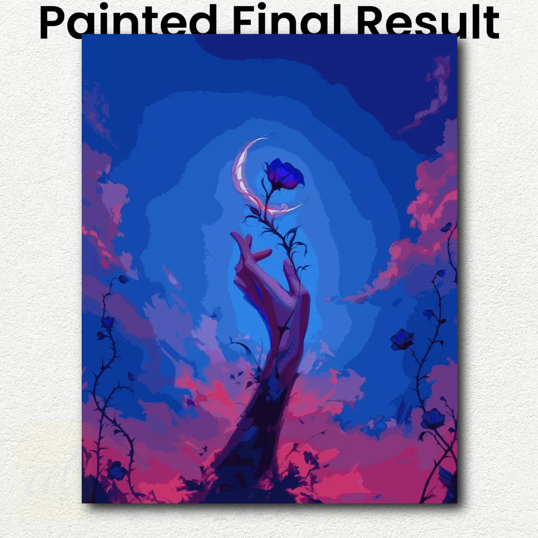 Moon is a Flower. Dark Rose