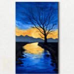 Sunset Over River